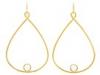 Diverse femei Andrew Hamilton Crawford - Resin Tear Drop Earrings Gold - Clear