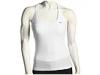 Tricouri femei Nike - Mesh Long Sport Top - White/(Matte Silver)