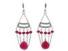Diverse femei Christin Michaels - Amantha - Ruby/White Gold Plated Sterling Silver