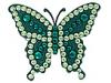 Diverse femei Tarina Tarantino  - Crystallized Lucite Butterfly Barrette - Emerald