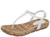 Sandale femei Tommy Hilfiger - Ula Patent Pu/ Cork - White