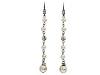 Diverse femei carolee - evening skies bead/pearl linear drop earrings