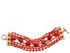 Diverse femei Carolee - Palm Beach Coral Multi Row Bracelet - Coral/Lt. Topaz/Gold