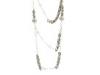 Diverse femei Chan Luu - Long 3 Tier Gold Pearl Necklace with Chain - White Pearl