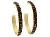 Diverse femei kenneth jay lane - tiger print large hoop earrings -