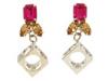 Diverse femei rachel leigh - mcinnis cubed drop earring - fuchsia