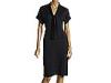 Rochii femei Calvin Klein (CK) - Tie Neck Knit Dress - Charcoal