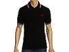 Tricouri barbati Fred Perry - Original Twin Tipped Polo Shirt (Made in England) - Black/White/Red