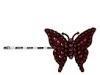 Diverse femei Tarina Tarantino  - Small Butterfly Bobby Pins - Burgundy
