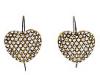 Diverse femei Jessica Simpson - Lady in the Night Crystal Heart Earrings - Antiqued Gold