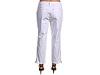 Pantaloni femei Michael Kors - Plus Size Lock & Key Denim Crop - Optic White