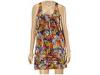 Rochii femei ali ro - printed silk racerback dress -