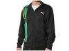 Bluze barbati Puma Lifestyle - Puma Striped Jacket - Black/Amazon/Spectra Yellow
