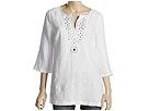 Bluze femei Michael Kors - Embroidered Tunic with Mirrors - White