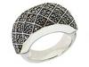 Diverse femei Judith Jack - Faceted Band Ring - Silver