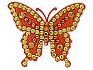 Diverse femei Tarina Tarantino  - Crystallized Lucite Butterfly Barrette - Orange