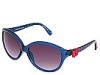 Ochelari femei Betsey Johnson - Plastic Round W/Stripes - Navy