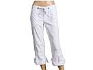 Pantaloni femei Esprit - Lightweight Twill Boy Fit Convertible Pant - White