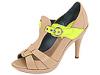 Sandale femei daniblack - Sigrid - Natural Vacchetta/Neon Yellow Patent Trim
