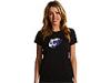 Tricouri femei Nike - Polygraphic Short-Sleeve Tee - Black/(Wicked Purple)