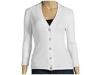 Bluze femei Michael Kors - L/S V-Neck with Trim - White