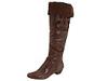 Cizme femei Nine West - Sheanne - Dark Brown/Dark Brown Leather