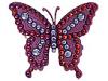 Diverse femei Tarina Tarantino  - Crystallized Lucite Butterfly Barrette - Purple