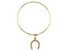 Diverse femei Accessories & Beyond - Charmed Bangle Bracelet - Gold Horseshoe