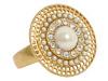 Diverse femei Carolee - Retro Pearls Pearl Ring - Gold/White Pearl