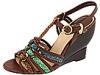 Pantofi femei Frye - Colette Braided T Strap - Brown Multi