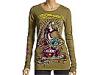 Bluze femei ed hardy - panther & roses l/s specialty