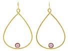 Diverse femei Andrew Hamilton Crawford - Resin Tear Drop Earrings Gold - Purple