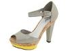 Pantofi femei RSVP - Keisha - Grey Patent/Natural Cork/Yellow Patent