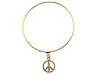 Diverse femei Accessories & Beyond - Charmed Bangle Bracelet - Gold Peace