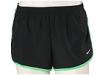 Pantaloni femei Nike - 2\" Road Race Short - Black/White/Light Green Spark/(White)