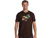 Tricouri barbati Fox - Triple Vision Tee - Dark Brown