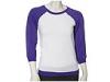 Bluze femei Nike - Softest Raglan Crew - White/Light Pure Purple