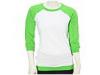 Bluze femei Nike - Softest Raglan Crew - White/Mean Green