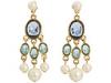 Diverse femei Carolee - High Gloss Small Chandelier Earrings - White/Blue/Gold