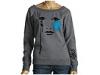 Pulovere femei Volcom - Tear Drip Boat Neck Fleece L/S Pullover - Heather Grey