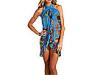 Rochii femei Jean Paul Gaultier - Floral Wrap Skirt - Blue Multi