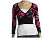 Bluze femei Betsey Johnson - Lush Rose Crop Cardigan - Black