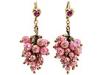 Diverse femei Betsey Johnson - Betsey\'s Picnic Heart & Pink Grapes Drop Earrings - Pink Multi