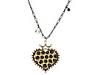Diverse femei Betsey Johnson - Dot Dot Dot Long Chain W/ Polka Dot Heart Pendant - Tan/Black