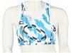 Tricouri femei Nike - Graphic Sport Top Reversible - White/Blue Chill