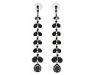 Diverse femei Carolee - Shoulder Duster Linear Shaggy Drop Earrings - Jet/Hematite