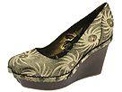 Pantofi femei Irregular Choice - Spinnig Top - Black/ Gold Printed Suede