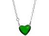 Diverse femei Andrew Hamilton Crawford - Puff Heart Chunky Chain Necklace - Green Transparent