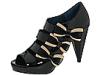 Pantofi femei daniblack - Thea - Black Soft Patent/Black Mesh and Grosgrain