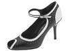 Pantofi femei via spiga - donate - black/white kid